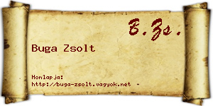 Buga Zsolt névjegykártya